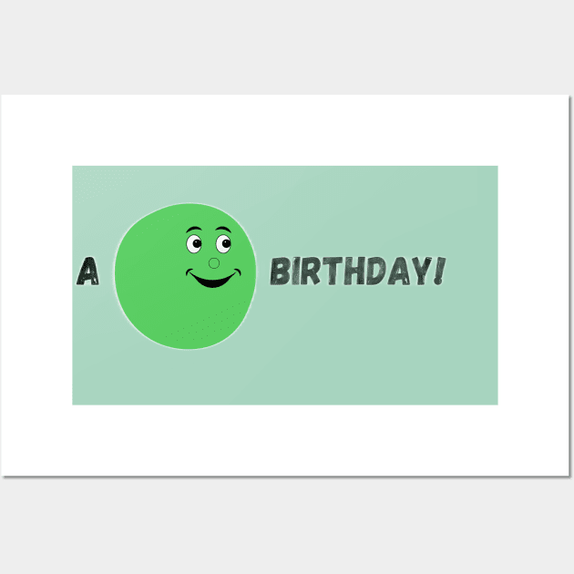 A Pea Birthday(Happy Birthday!) By Abby Anime(c) Wall Art by Abby Anime